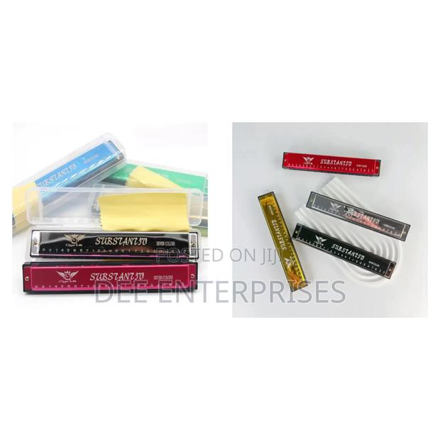 24 Holes Metallic Harmonica - main view