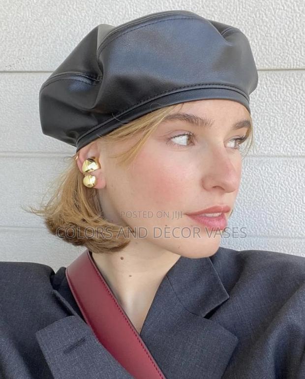 Leather Berets Available Brown and Black - thumbnail 3