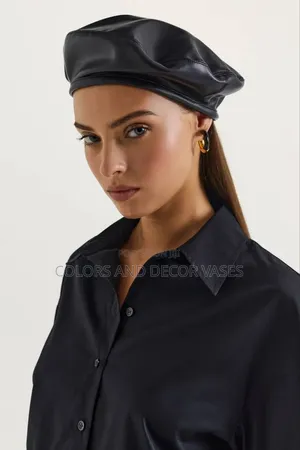 Leather Berets Available Brown and Black