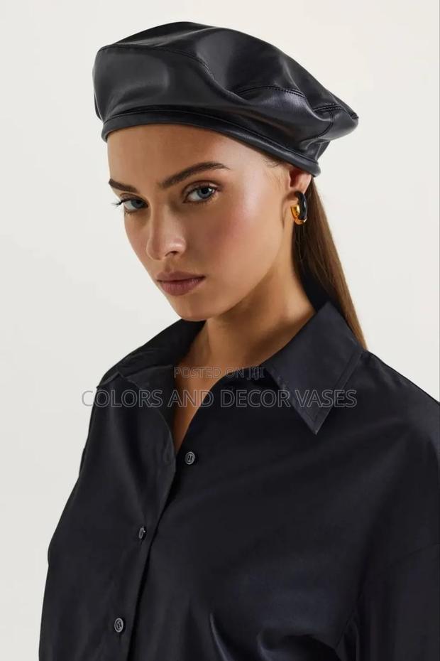 Leather Berets Available Brown and Black - thumbnail 4