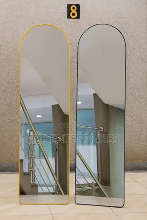 Arched Aluminum Alloy Full Length Dressing Mirror 36cm