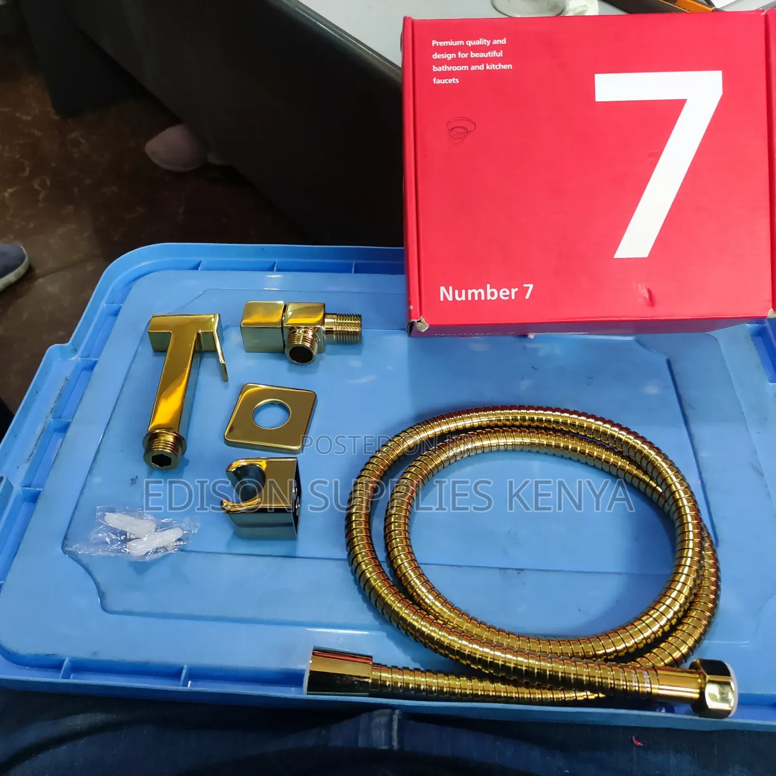 Gold Arabic Shower With Angle Valve Bathroom Bidet Sprayers Premium