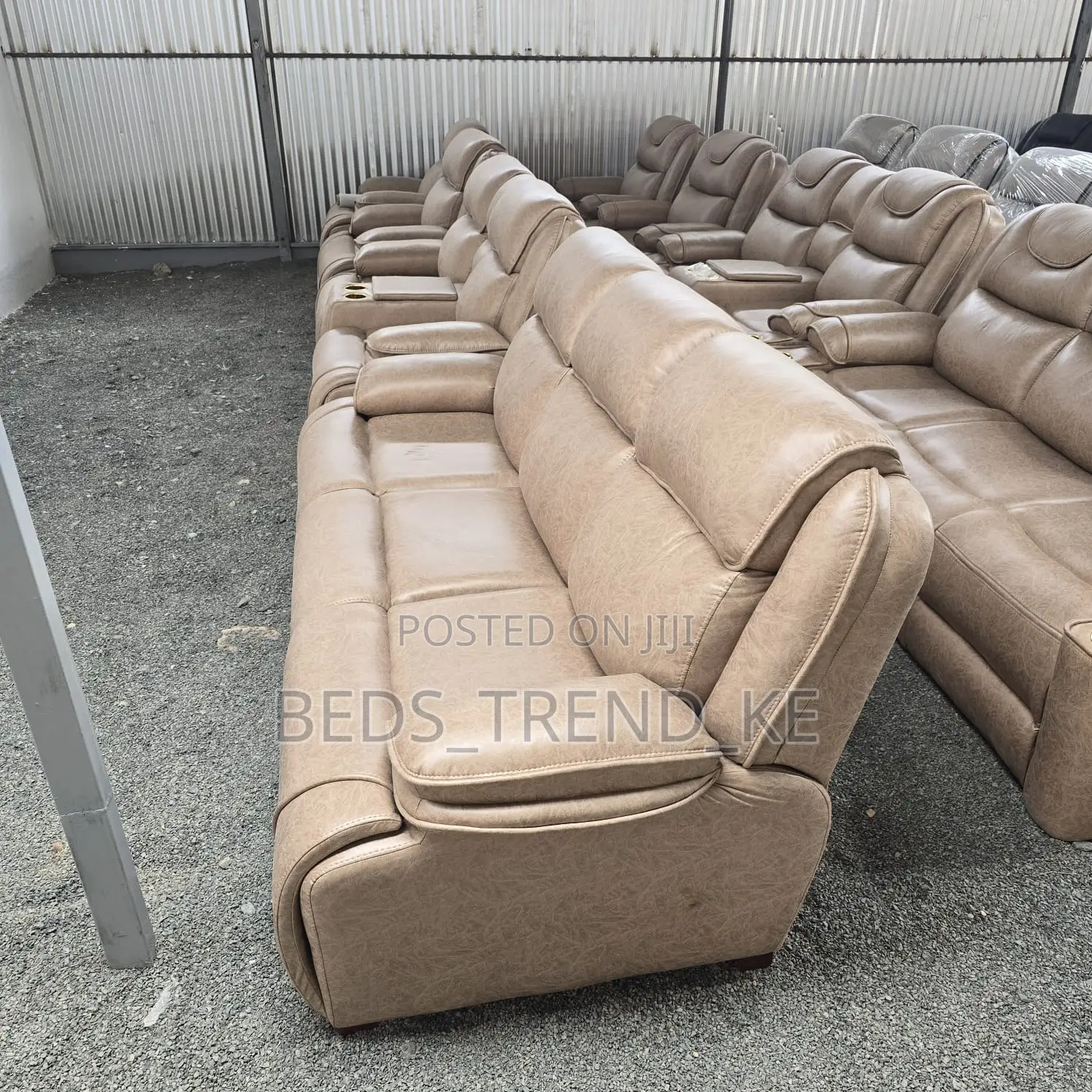 Graceful 7 Seater Semi Recliner Sofa Set 3,2,1,1