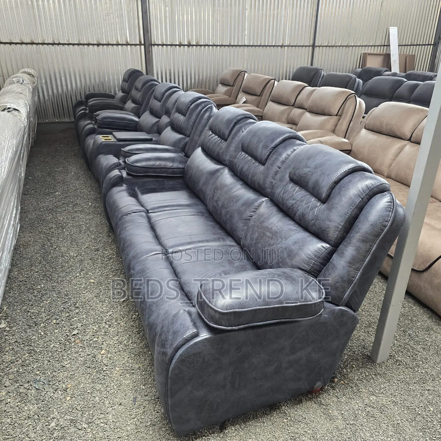 Dreamy Soft Semi Recliner Sofa Set 7 Seater 3,2,1,1