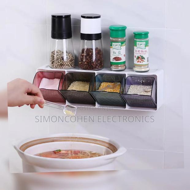4 Slot Kitchen Wall Spice Organizer