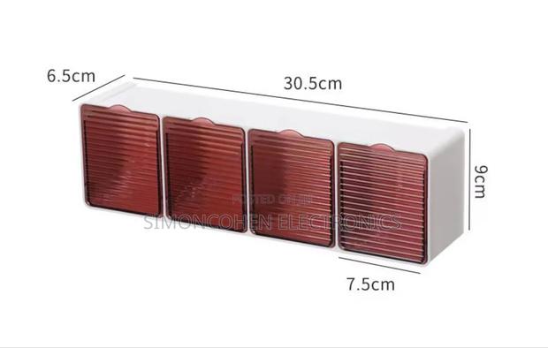 4 Slot Kitchen Wall Spice Organizer - thumbnail 2