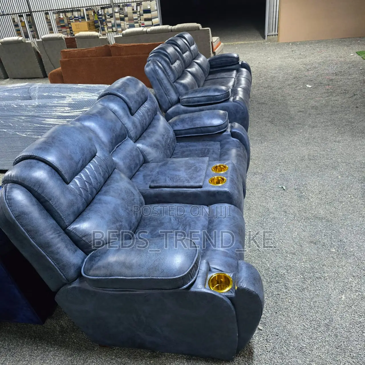 Royal Spacious 5 Seater Semi Recliner Sofa3,2