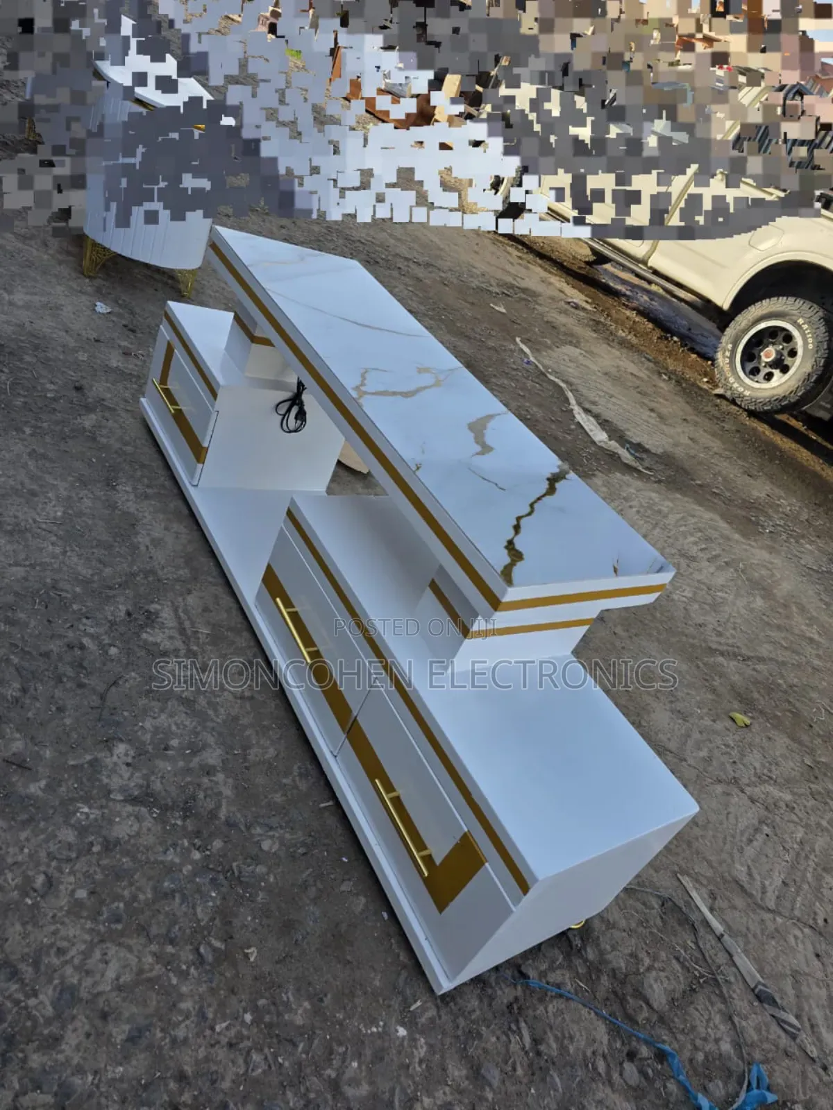 Marble Top Tv Stand