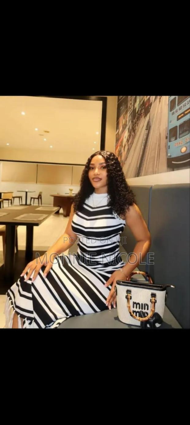 Stylish White Polkadot Dress - thumbnail 2