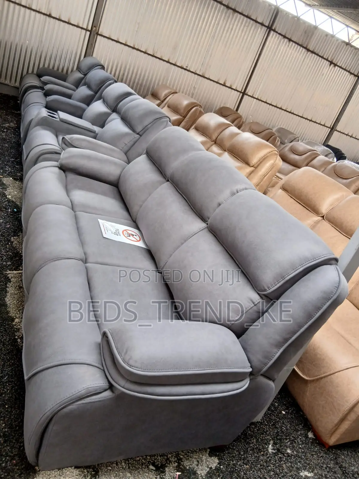 Economical 7 Seater Semi Recliner Sofa 3,2,1,1