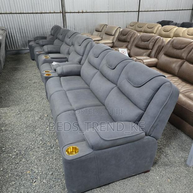 Stylish Cozy 7 Seater Semi Recliner Sofa 3,2,1,1