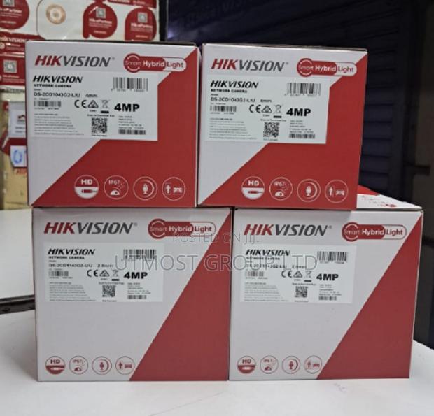 Full Color Night Vision Hikvision 4mp Fixed Bullet Ip Network Camera - main view