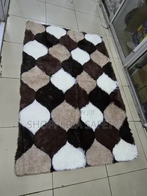 Brown Black Bedside Mat