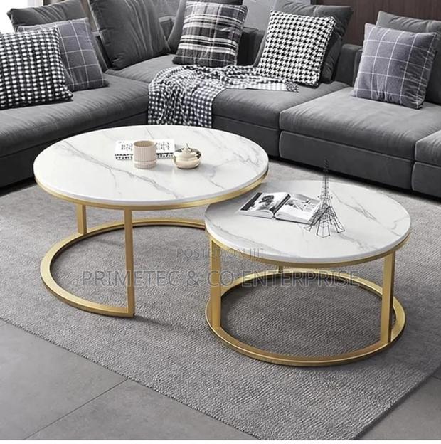 Nesting Coffee Table Marble Effect (Mdf) - main view