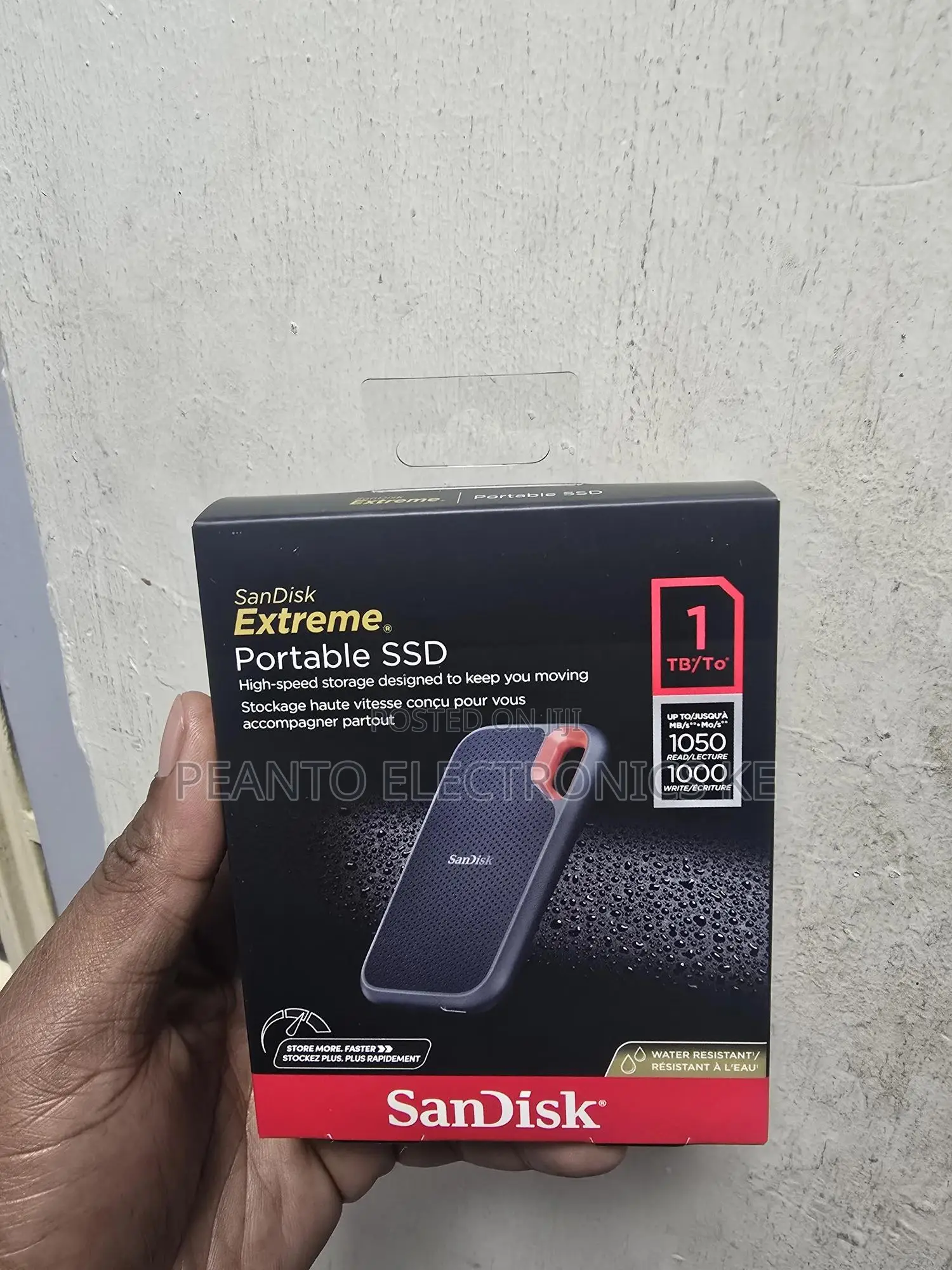 Sandisk Extreme 1tb Portable Usb-C SSD V2 (1050mb/S)