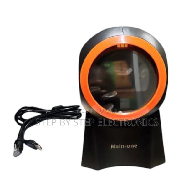 Auto Scan Technology 1d 2d Table Mount Barcode Scanner- Black - main view