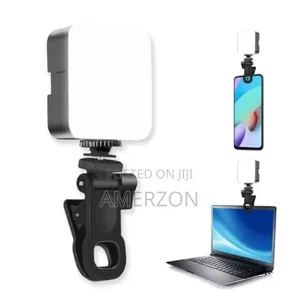 Video Light With Clip and 3 Cold Shoe Connector