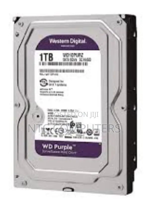Western Digital 1tb Surveillance Harddisk (Purple Series)