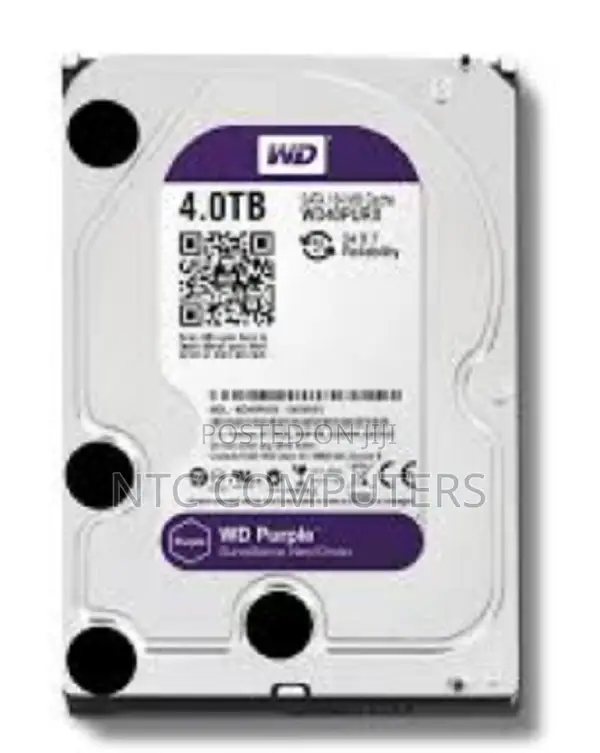 Western Digital 4tb Surveillance Harddisk (Purple Series)