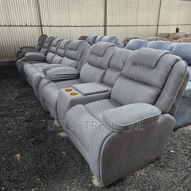 Common 7 Seater Semi Recliner Sofa 3,2,1,1
