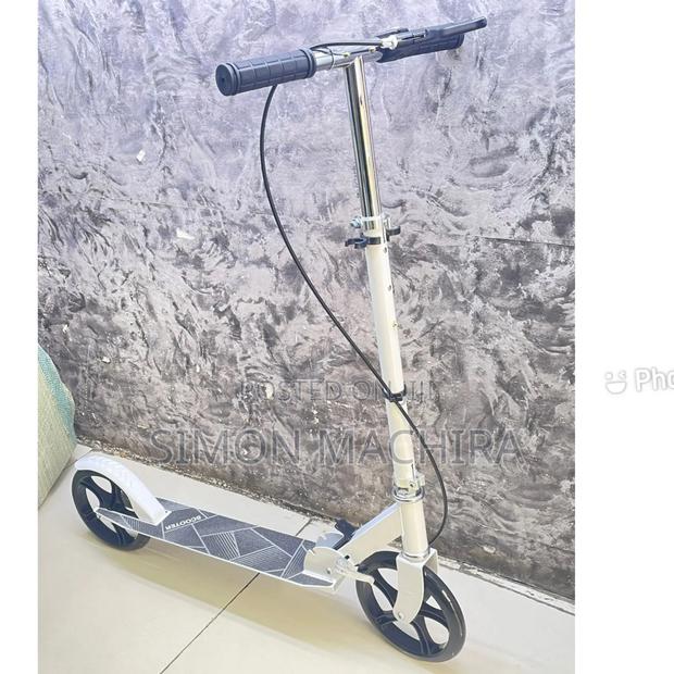 Adjustable Metallic Scooter With Brakes - main view