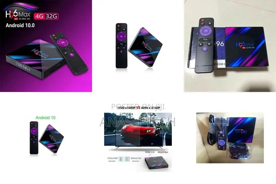 H96 Max 64-Bit Android Tv Box 4gb Ram, 64gb Rom