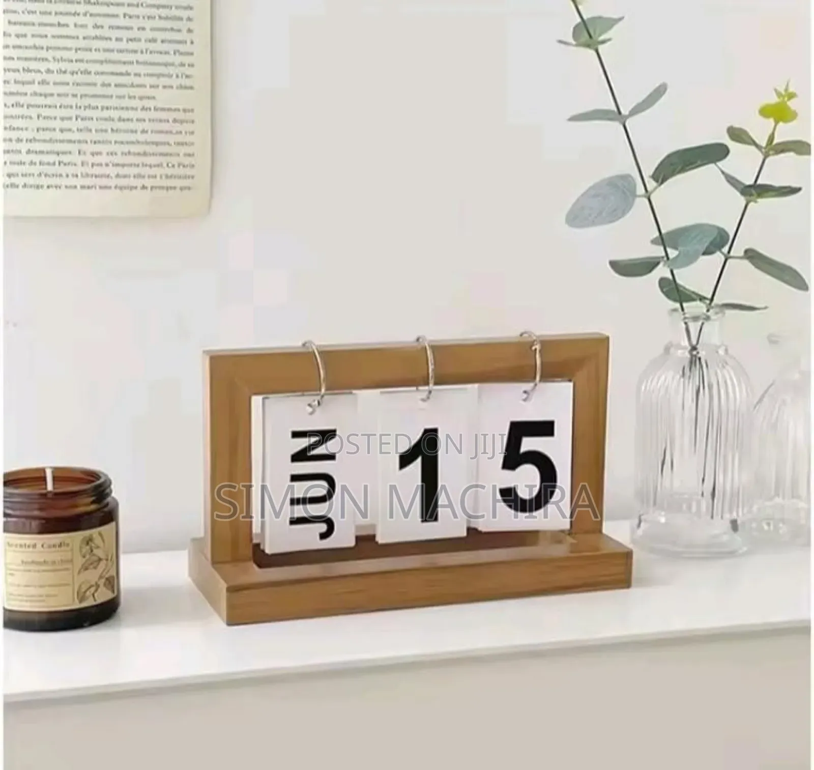 Desk Study Flip Calendar Bamboo
