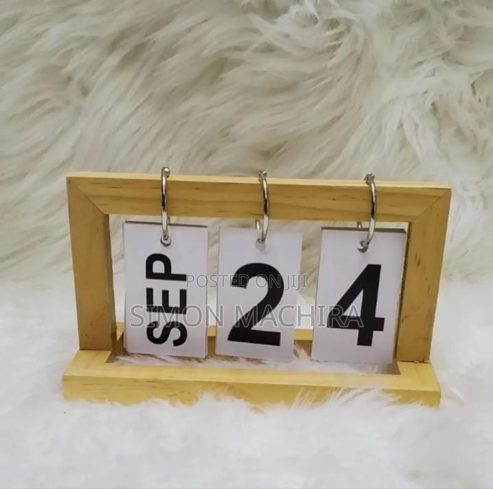 Desk Study Flip Calendar Bamboo