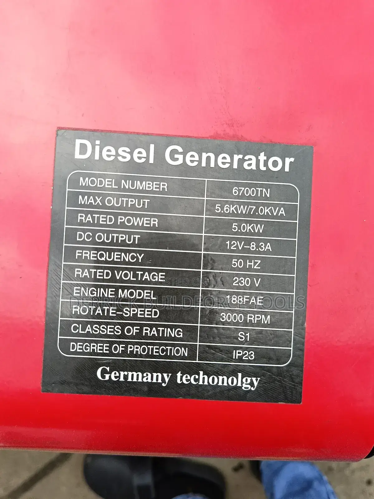 Original Pulsar Diesel Silent Generator 7.5kva