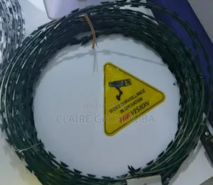 Green Galvanized Razor Wire 10meters