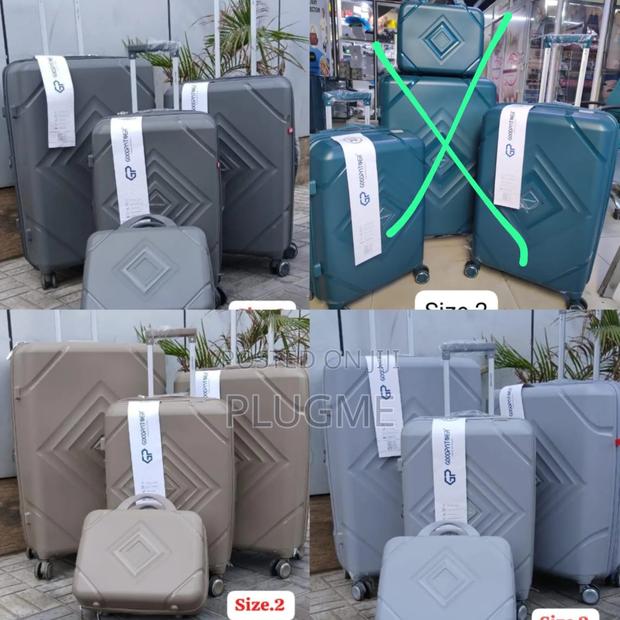 4 in 1 Luxurious Rubber Unbreakable Suitcase - main view