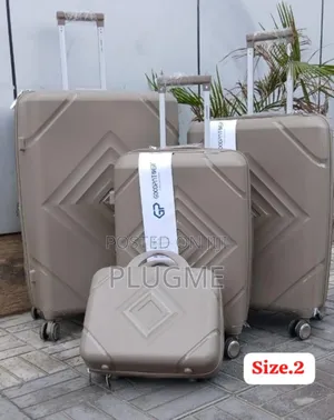 4 in 1 Luxurious Rubber Unbreakable Suitcase