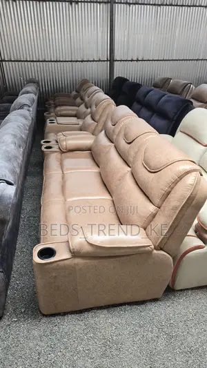 High-End 7 Seater Semi Recliner Sofa Set 3,2,1,1