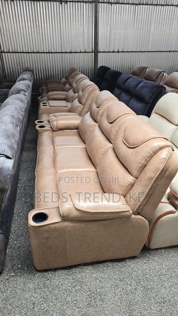 High-End 7 Seater Semi Recliner Sofa Set 3,2,1,1