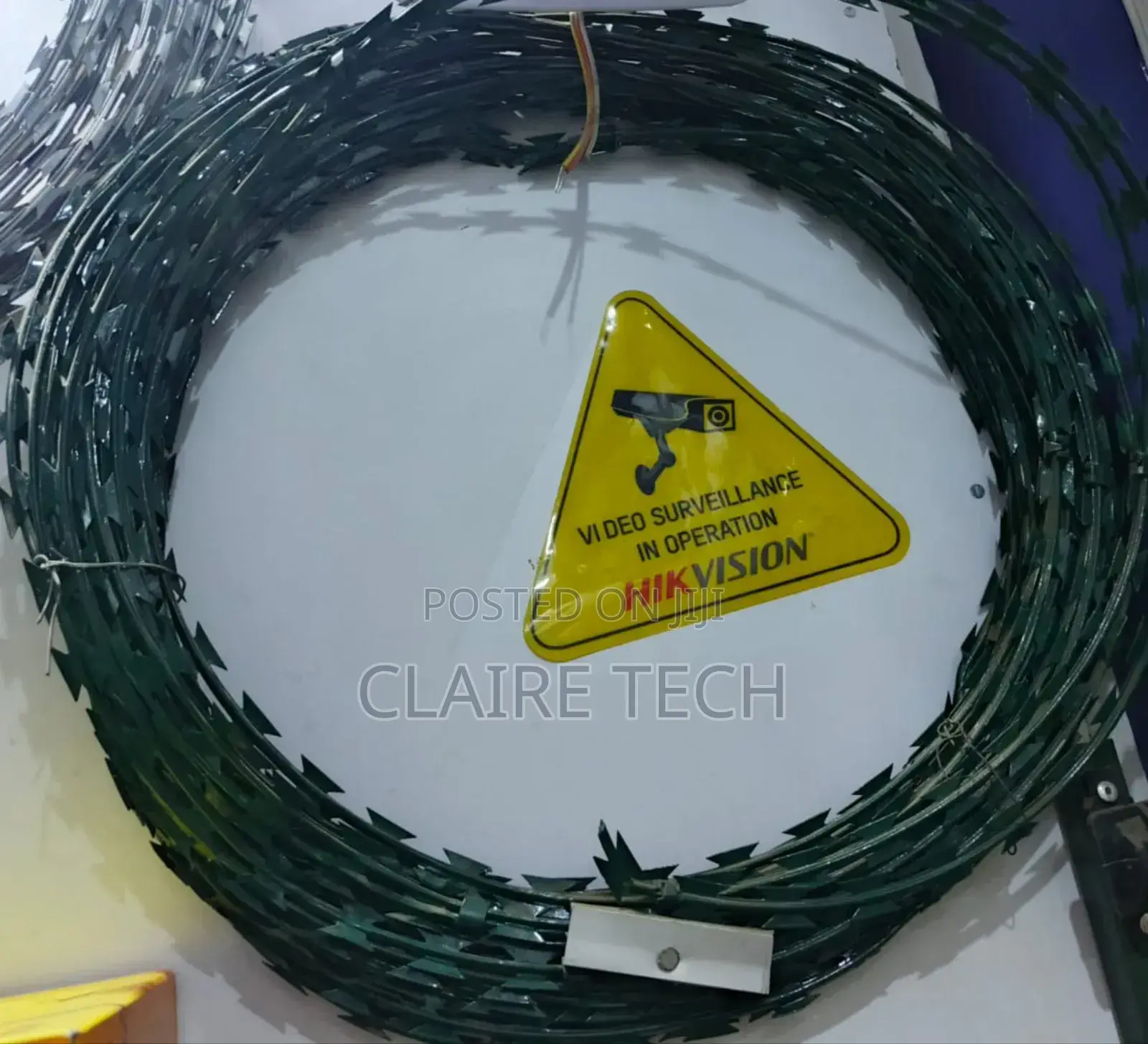 Galvanized Razor Wire Green