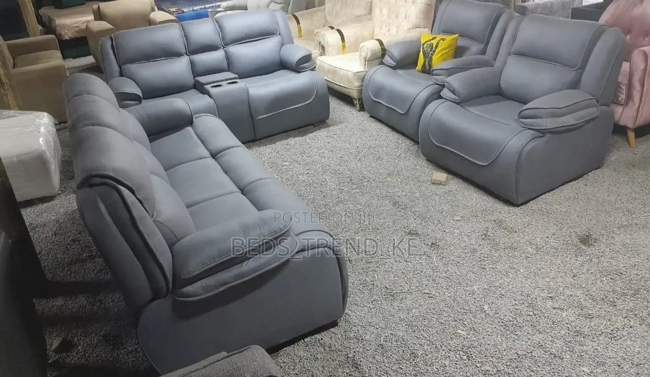 Fine 7 Seater Semi Recliner Sofa 3,2,1,1