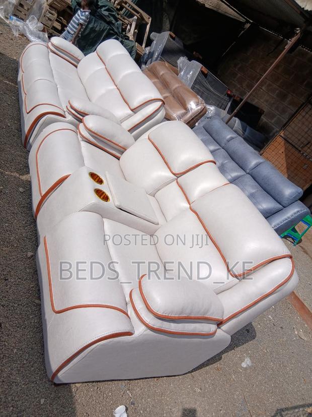 Well-Crafted 5 Seater Semi Recliner Sofa 3,2
