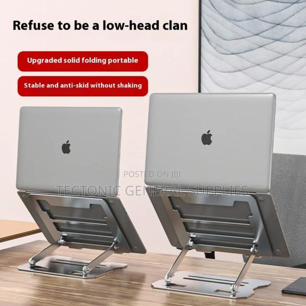 *Portable Adjustable Aluminium Laptop/Tablet Stand - thumbnail 2