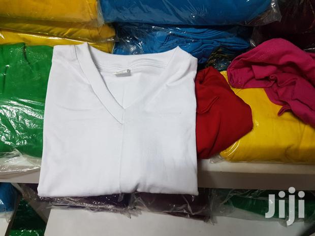 V Neck Tshirts 100 % Cotton Order Now Large Supplies .