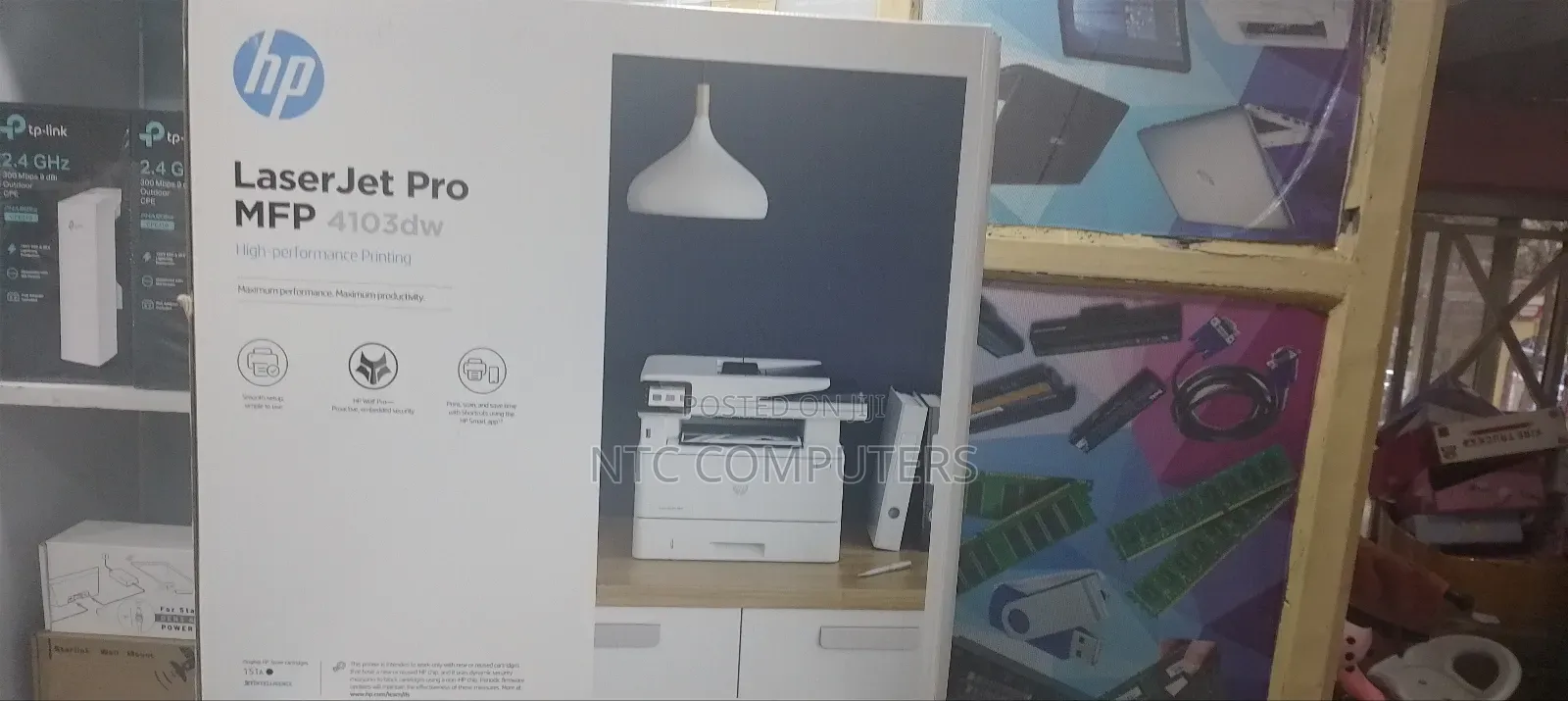 Hp Laserjet Pro MFP 4103dw 40ppm Printer, Print,Scan,Copy