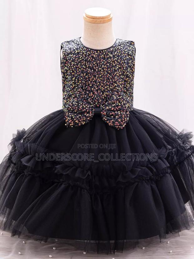 Puff Black Dress - main view