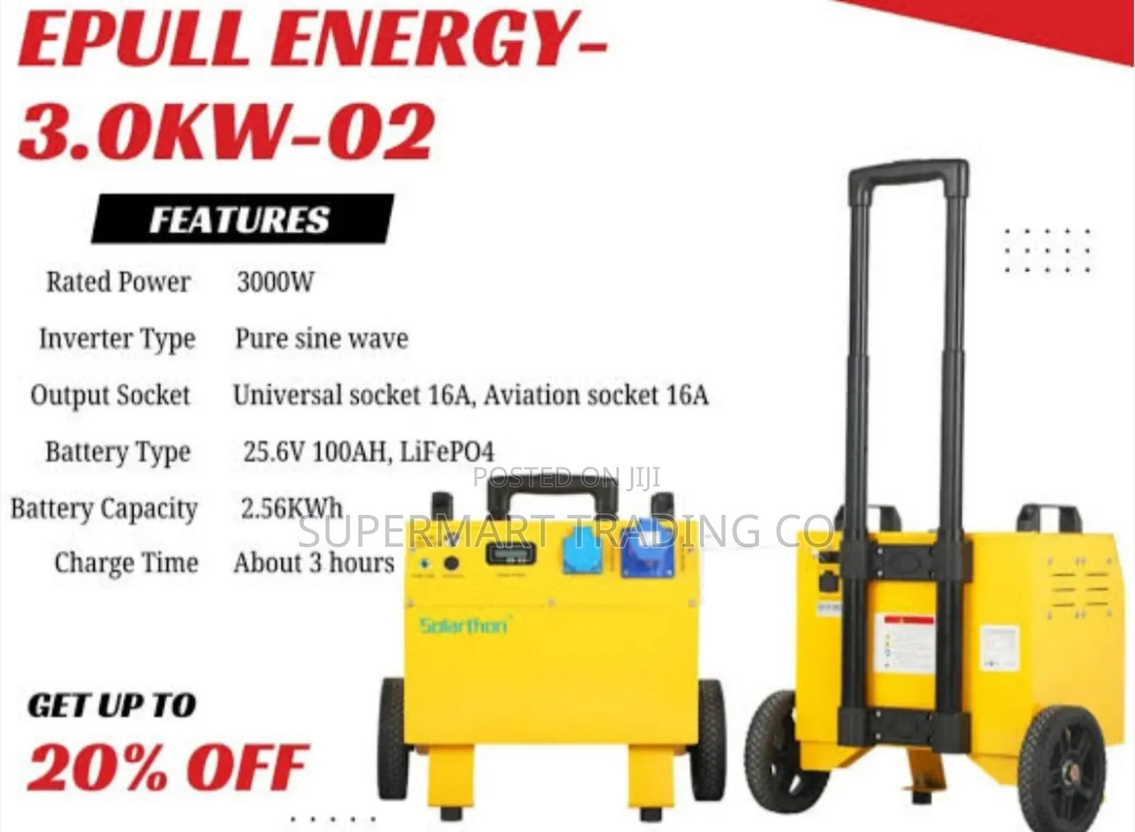 Solar Industrial Power Station 3kw