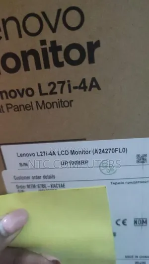 Lenovo L27i-4a 27" FHD Monitor, Integrated Speaker