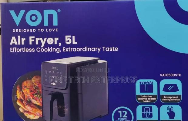 Von Air Fryer 5l Digital Slim Design