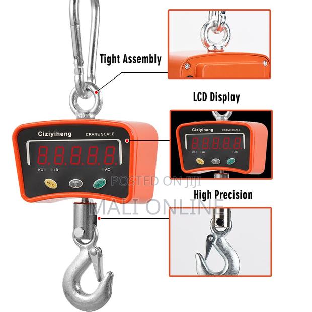 500kg Digital Hanging Crane Scale Heavy-duty Electronic Weighing Scale
