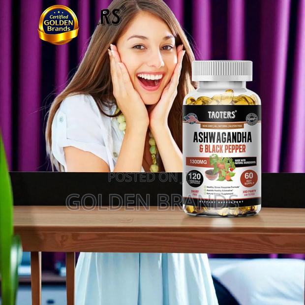 Natural Stress Adrenal Support With Ashwagandha Black Pepper