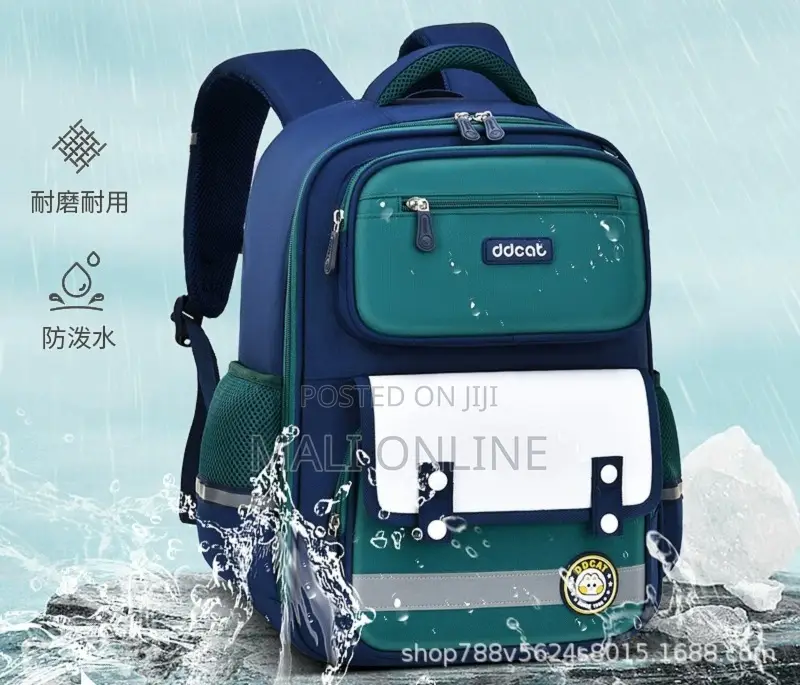 3d Laminated Unisex School Backpack For Kids Waterproof Bookbag