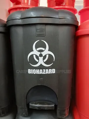 Black 18l Pedal Bin 2in1