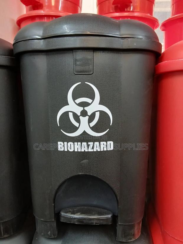 Black 18l Pedal Bin 2in1 - main view