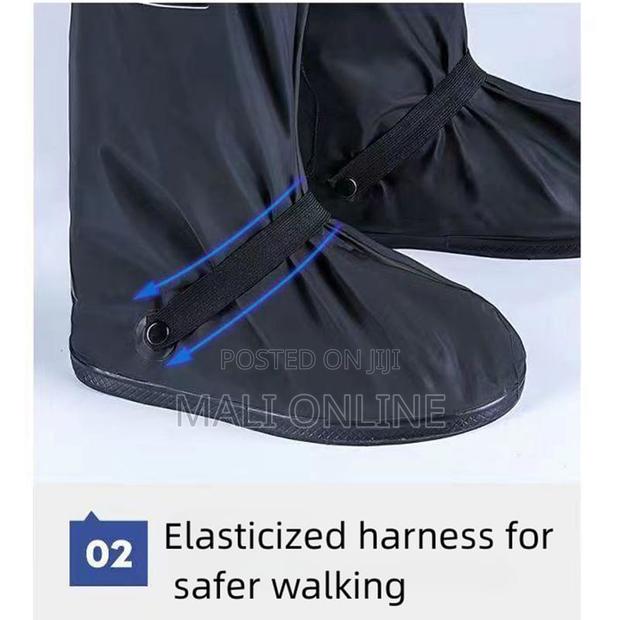 Waterproof Rain Boot Shoe Covers Unisex Reusable Pvc Non-slip Overshoe - thumbnail 5